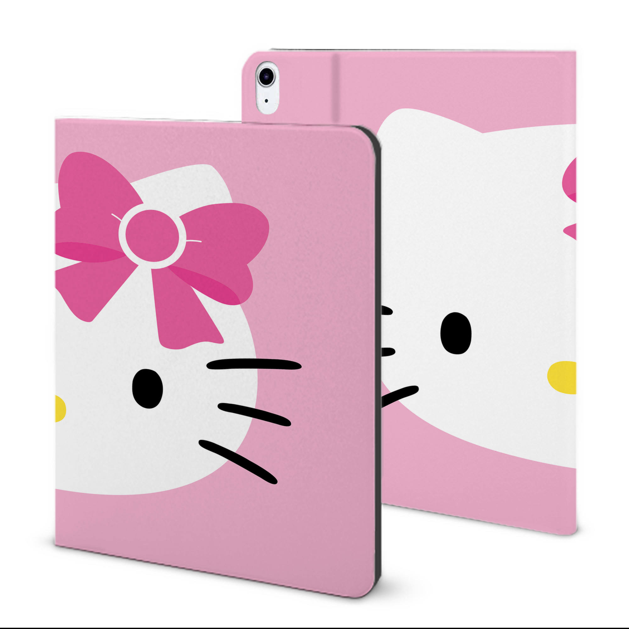 （画像用） Hello Kitty ハローキティ IPad ケース ブック型 PUレザー TPU 耐衝撃 軽量 薄型 ペン収納なし 全面保護 IPad 各モデル対応